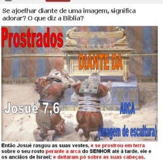 Se ajoelhar perante IMAGENS significa adorar? Artigo católico tenta desmistificar isso mas acaba se enrolando